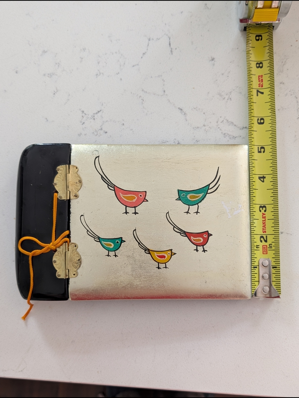 Hand-Painted Rare Vintage Lacquered Bird Album - Picture 10 of 10
